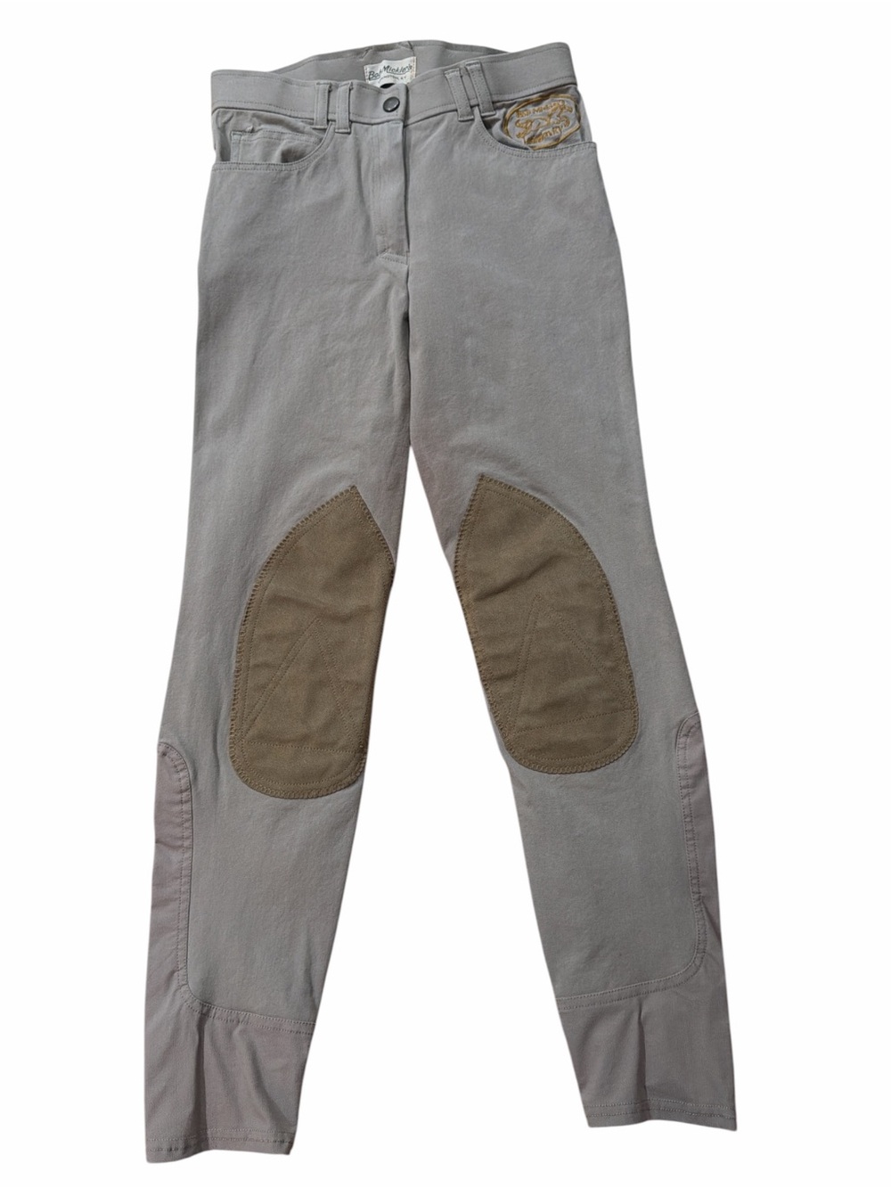Bob Mickler’s Equestrian Breeches with Brown Knee Patches